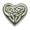 Celtic Fridge magnet - heart - green