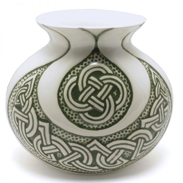 Celtic Vase - green